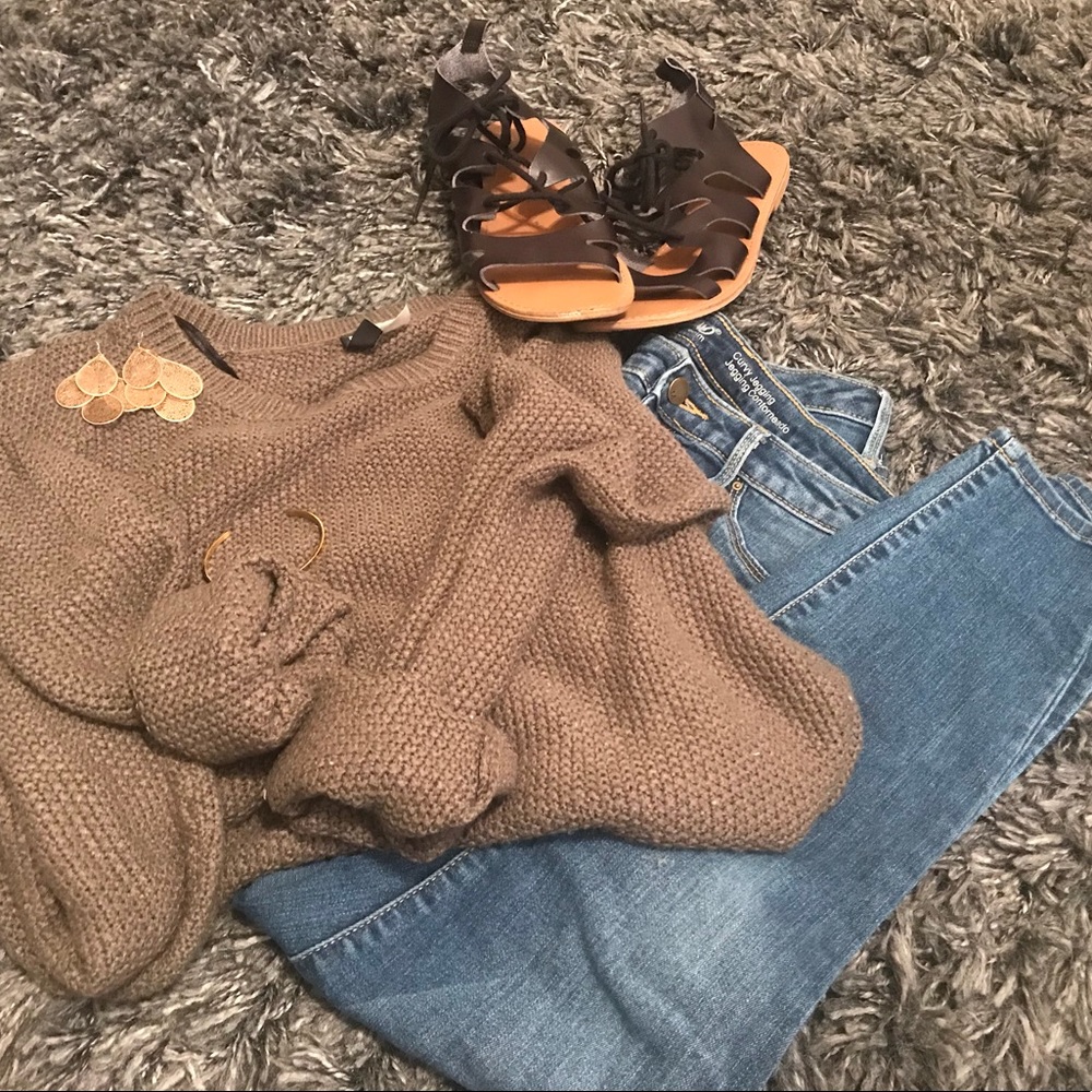 Olive Green Sweater Tunic